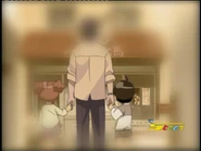 Fuyuki and Natsumi with their dad.