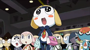 Dorara's second appearance in Kero 0: Depart! along with his partners, Jirara, and Gamimi.