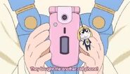 Tamama cameos in Lucky Star as a keychain on Tsukasa's phone