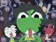 Keroro, Tamama, Giroro and Fuyuki Hinata acting like 556.