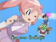 Pururu in her Pekoponian form, as she appeared in the ninth anime opening