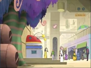 A small Police Box where Poyan works when she isn't patrolling.