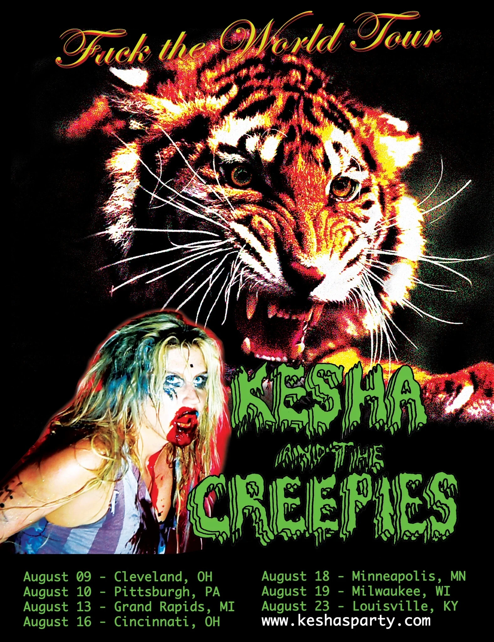 Kesha and the Creepies: Fuck the World Tour | Keshapedia | Fandom
