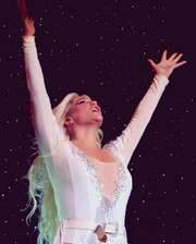 Kesha performing on the .