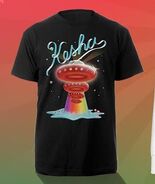 Rainbow Spaceship Melted Snowman Tee