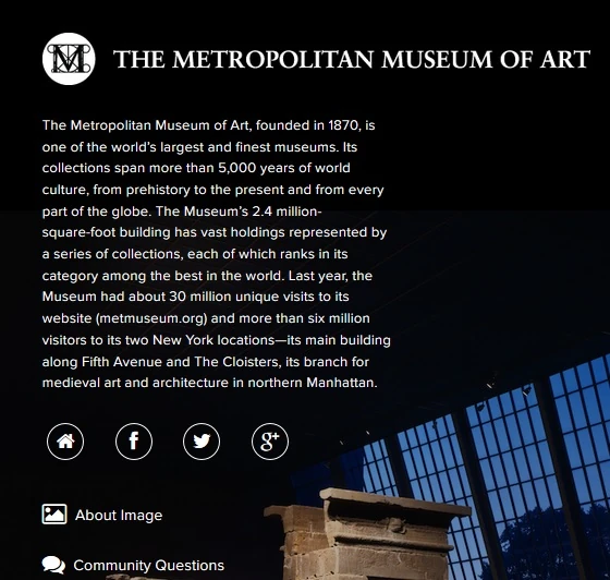 Partner ContentThe Metropolitan Museum of Art Khan Academy Wiki Fandom
