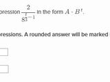 Equivalent forms of exponential expressions