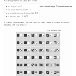 Probability with Dice