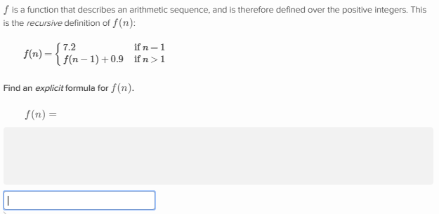 arithmetic sequence formula