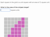 Measuring area with unit squares