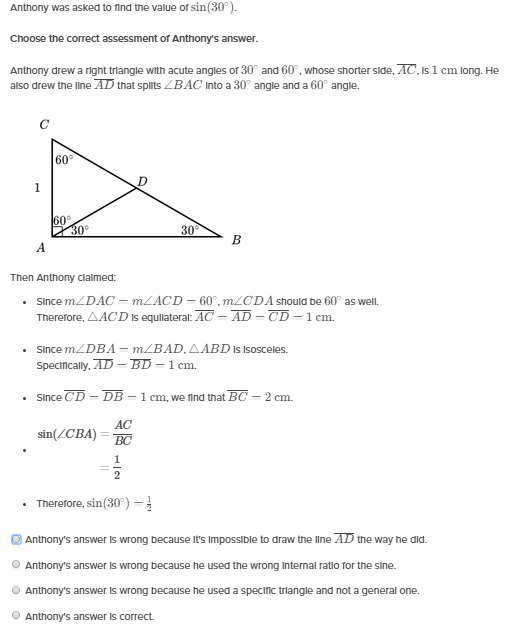 Solved Ratios in right triangles. In a right triangle where