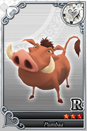 Carta di Pumbaa in Kingdom Hearts X