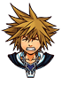 Artwork dello Sprite di Sora quando viene attaccato