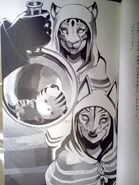 Chirithy (appena nato), Gula e Ava nella novel di Kingdom Hearts X