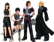 Leon (Squall Leonhart), Yuffie Kisaragi, Cloud Strife e Tifa (boss opzionale)