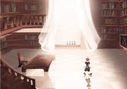 Artwork ufficiale della stanza degli scacchi (durante lo sviluppo)