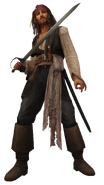 Render di Jack Sparrow in KH2