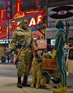 Official image released for Kick-Ass 2 featuring Colonel Stars and Stripes and Kick-Ass.