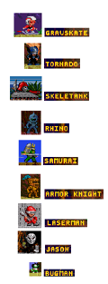 New names for the characters