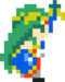 Sprite de Palutena en Super Mario Maker.