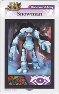 AR Card of the Snowman.