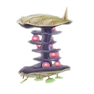 OysterCreature.png (26 KB) The Mega Mussel containing nine pearls.