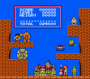 Pit junto a otros personajes en Tetris