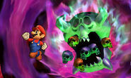 Mario junto a un Orne SSB4 (3DS)