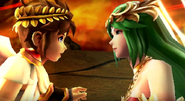 Pit reuniting with Palutena in Chapter 21.