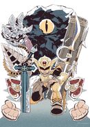 Fighter with several weapons