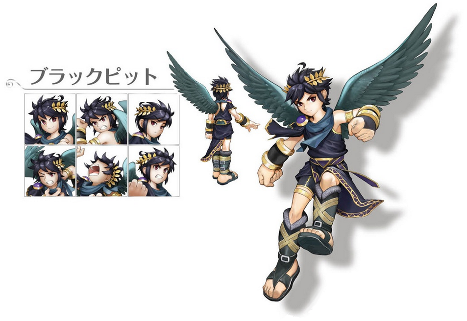 dark pit and pit kid icarus