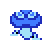 Sprite de Amorfongo azul en Kid Icarus