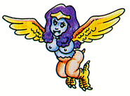 The Syren as she appears in the original Kid Icarus.