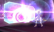 Pit usando reflector en Kid Icarus: Uprising