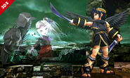 Pit Sombrio en el Bosque Genesis Super Smash Bros. para 3DS