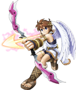 Pit con el Arco del Destino en Kid Icarus: Uprising