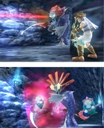 Funesto junto a dos funestos menores en Kid Icarus: Uprising