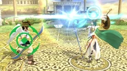 Palutena using Autoreticle in Super Smash Bros. for Nintendo 3DS/Wii U.