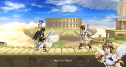 Palutena's Guidance during a match between  and .