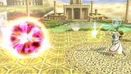 Palutena using Explosive Flame in Super Smash Bros. for Nintendo 3DS/Wii U