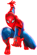 Spider-Man as he appears in Marvel's Captain America: Civil War portrayed by Tom Holland.