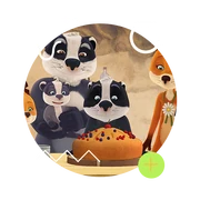 Fox-badger-family