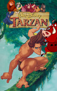 Simba Timon and Pumbaa's adventures in Tarzan poster