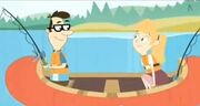 Burt and Miss Brannigan Fishing