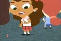 Charlene gets hit by a dart