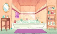 Buns' residence bathroom background art
