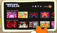 The Table+ home screen, as seen in "Blooper Quest".