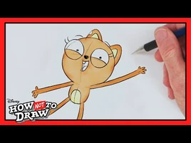 Kiff Cartoon Comes to Life! 🖌 - How NOT To Draw- Kiff - @disneychannel