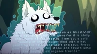 Ghost Wolf translating himself.