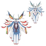 Ragyō wearing Shinra-Kōketsu in its second form.